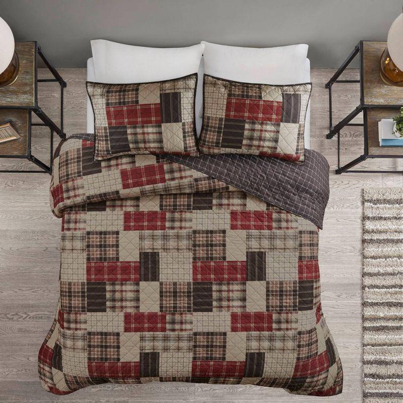 Timber 3 Piece Reversible Printed Quilt Set