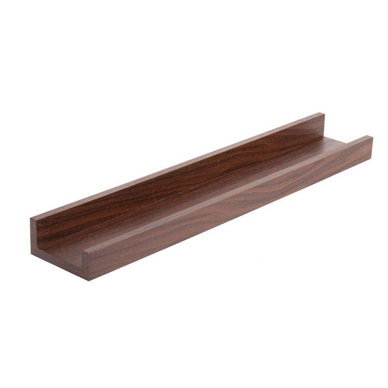 Kiera Grace 23"x4" Wall Shelf Dark Brown: MDF Composite, Rustic Edge Floating, Bedroom & Living Room Decor