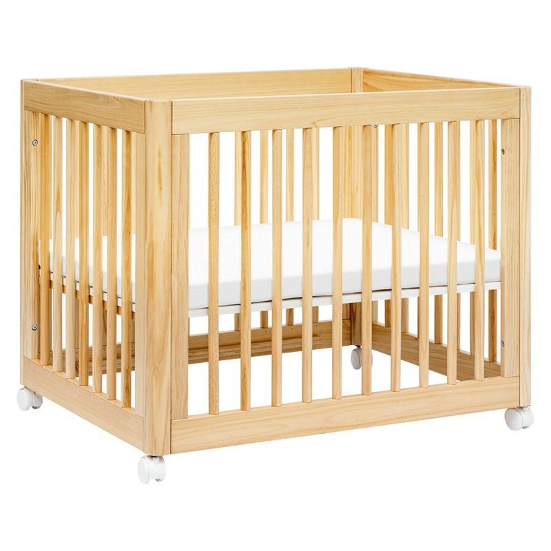 Babyletto Yuzu Natural Wood 8-in-1 Convertible Baby Crib with All Stages Conversion Kit