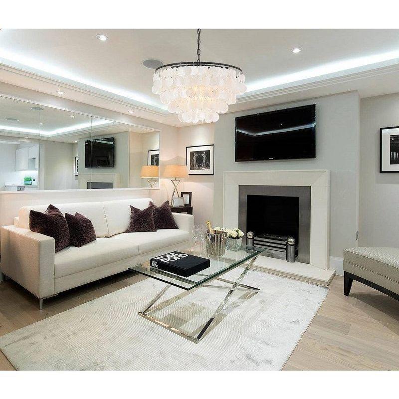 Elegant Lighting Selene 4 light Black Pendant