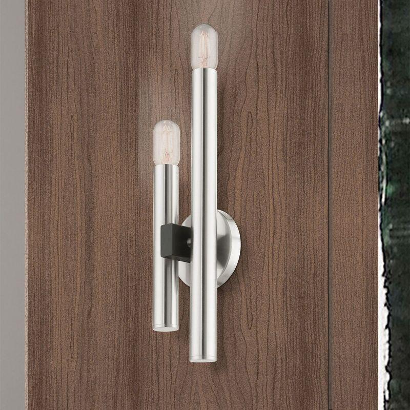 Livex Lighting Helsinki 2 - Light Wall Light in  Brushed Nickel
