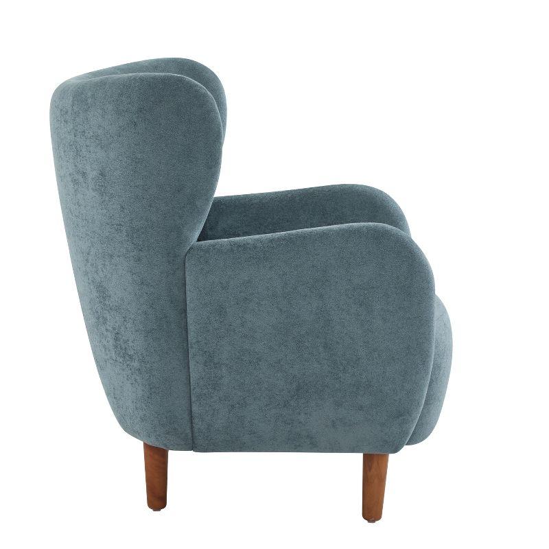 Christopher Knight Home Langston Velvet Upholstered Wingback Accent Chair