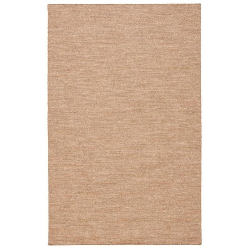 Beige Flat Woven Handmade Wool Cotton Area Rug