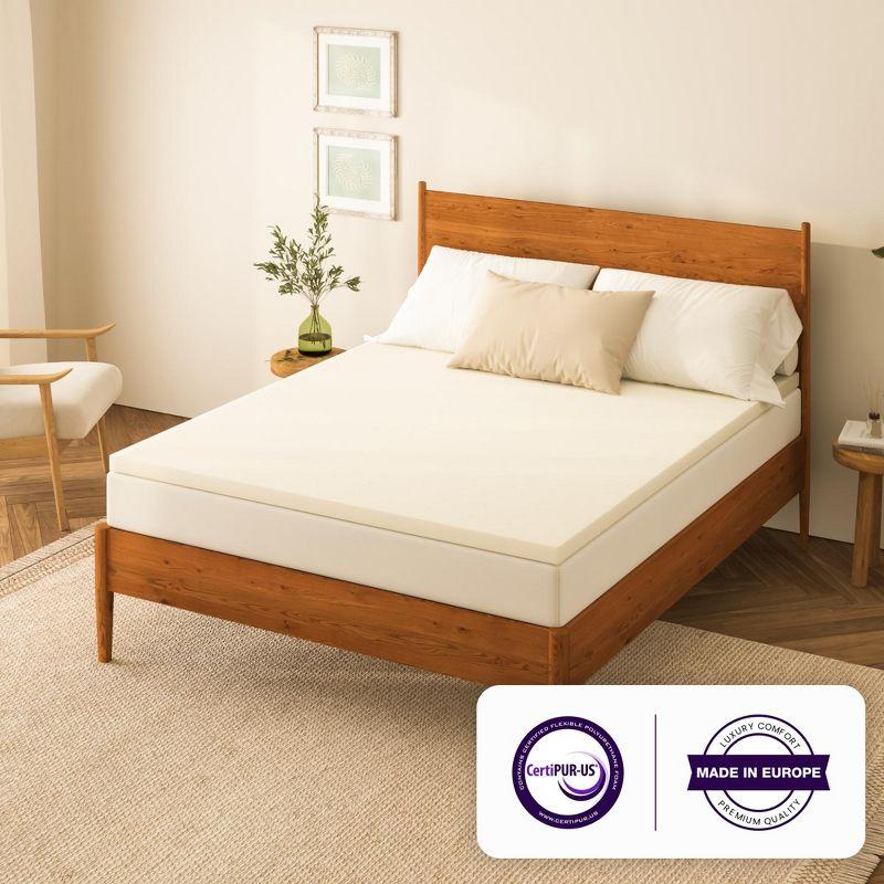 Nap Queen 1.5'' Ventilated Memory Foam Mattress Topper