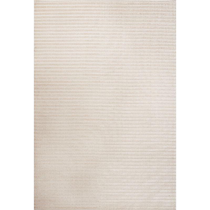 JONATHAN Y Aarhus High-Low Minimalist Scandi Striped Indoor/Outdoor Area Rug