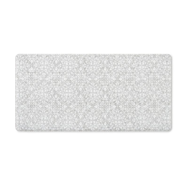 Town & Country Living TOWN & COUNTRY BASICS Comfort Plus Non-Slip Backing Vintage Medallion Tile Anti Fatigue Comfort Mat