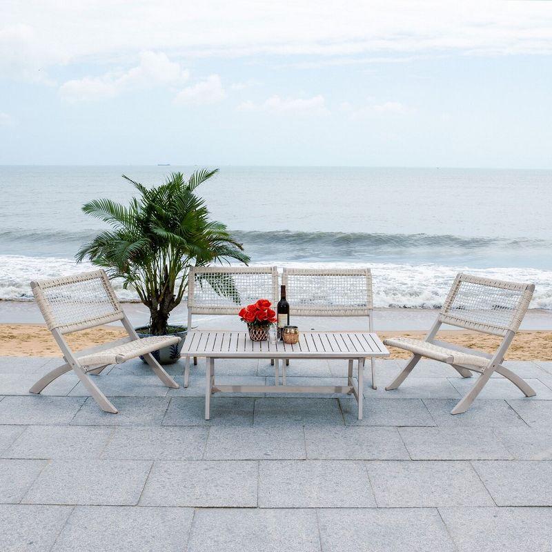 Blaze Living Set - Indoor/Outdoor - PAT7080 - Grey/Grey - Safavieh