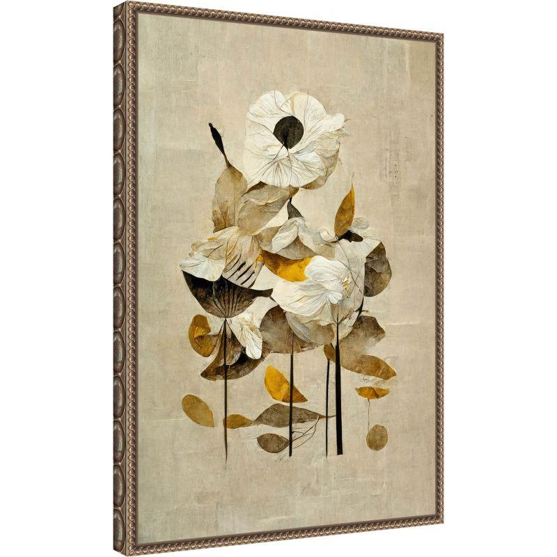 Amanti Art Sunbathing Flower by Treechild Canvas Wall Art Print Framed 16 x 23-in.