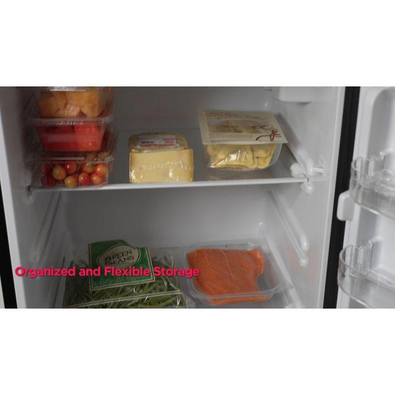 Frigidaire 7.5 cu ft top-Mount Refrigerator - Platinum: Stainless Steel, Freestanding, Adjustable Shelves, Reversible Door