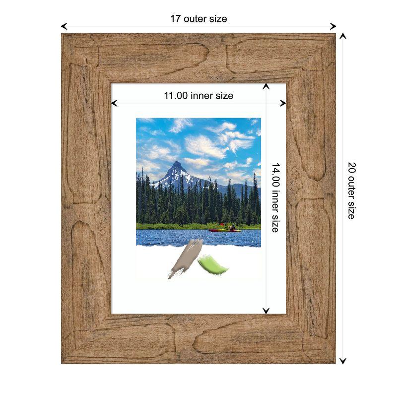 Amanti Art Owl Brown Wood Picture Frame Opening Size 11x14 in. (Matted To 8x10 in.)