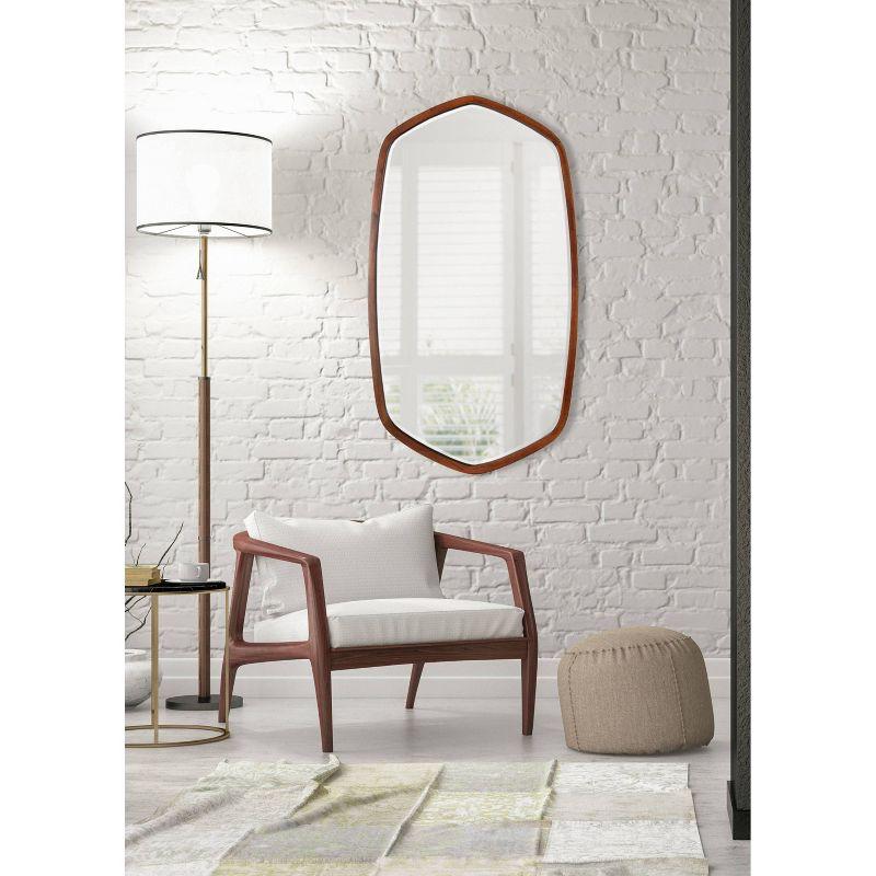 Glover Wood Hexagon Mirror