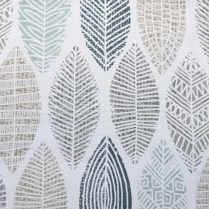 95"x40" Hotaru Leaf Print Semi-Sheer Grommet Curtain Panel - No.918