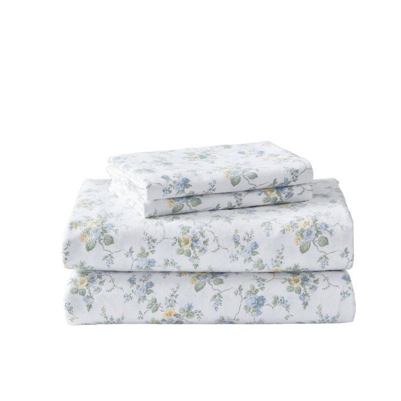 Laura Ashley Laura Ashley Cotton Flannel Cozy Sheet Sets