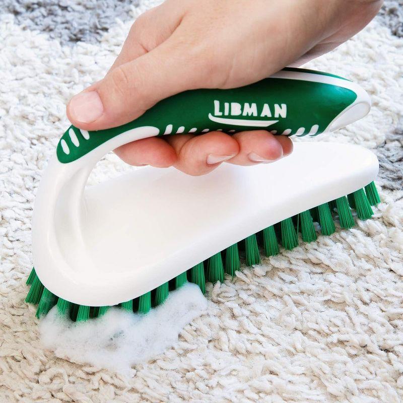 Libman Scrub Brush Kit | for Grout, Tile, Bathroom, Carpet, Kitchen, and Household Messes | Strong Fibers for Tough Cleaning