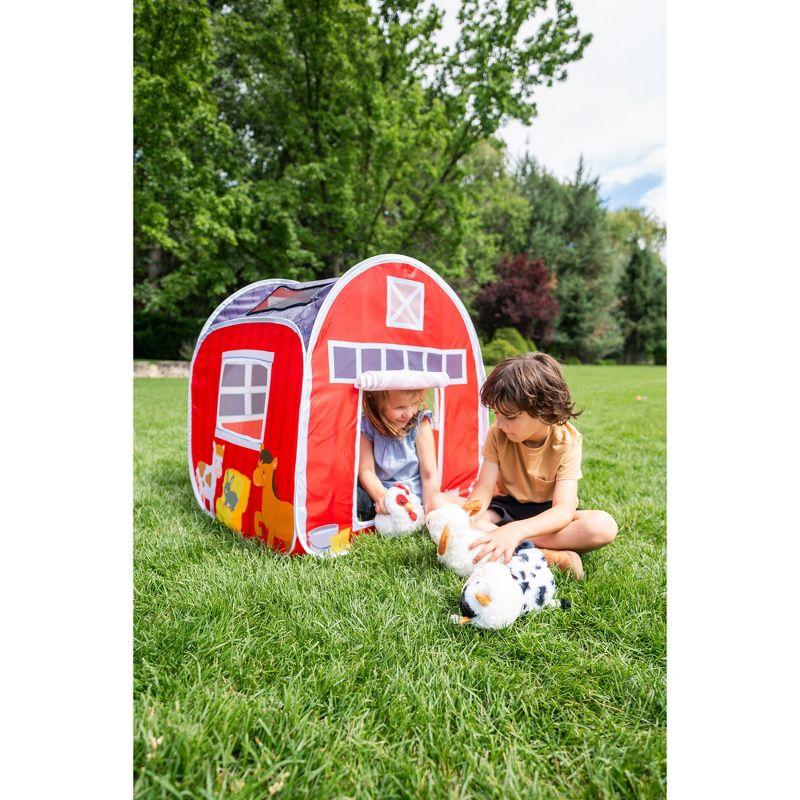 Red Farm House Pop-Up Tent with Mesh Panels