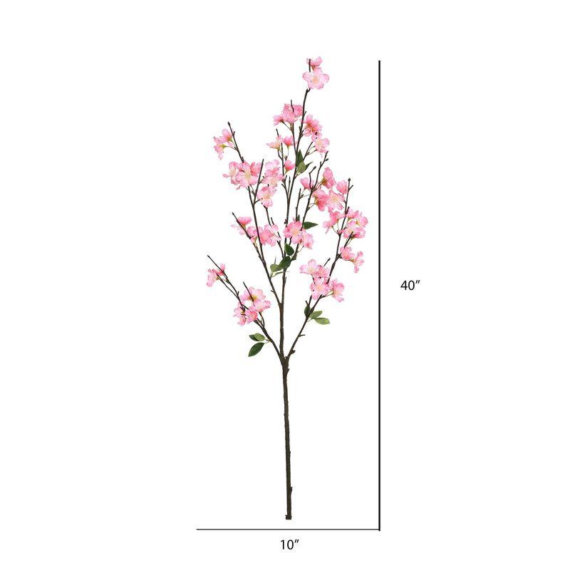 40'' Pink Artificial Cherry Blossom Branches, Set of Three