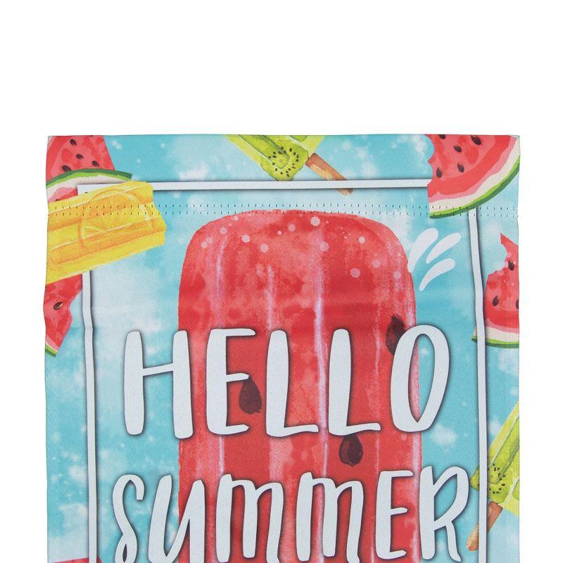 Northlight Seasonal Hello Summer Popsicle Outdoor Garden Flag 12.5" x 18"