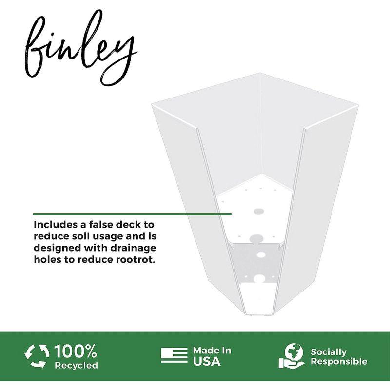 Bloem Finley Modern 20-in Recycled Plastic Indoor/Outdoor Square Vertical Planter