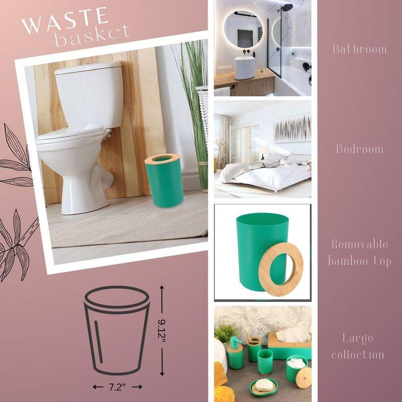 Evideco Padang Plastic Open Waste Basket - 1.7 Gallons