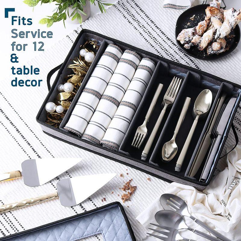 Fabric Dinnerware Storage Set