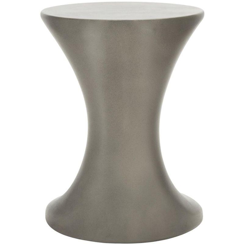 Kavita Concrete Accent Stool - Indoor/Outdoor - VNN1035 - Gray - Safavieh