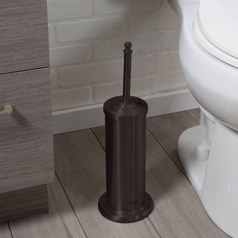 Bath Bliss Metal Toilet Brush And Holder