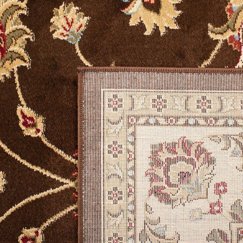 Lyndhurst LNH553 Power Loomed Area Rug - Brown/Ivory - 8'x11' - Safavieh