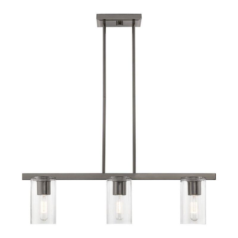 Livex Lighting Clarion 3 - Light Chandelier in  Black Chrome