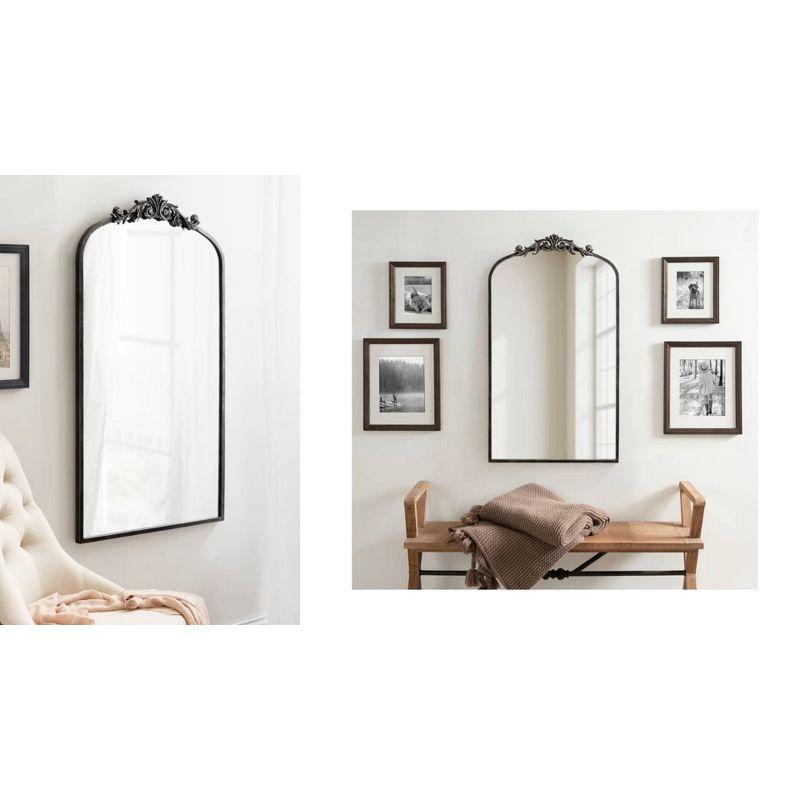 Kate & Laurel All Things Decor 24"x36" Arendahl Wood Arch Mirror Natural