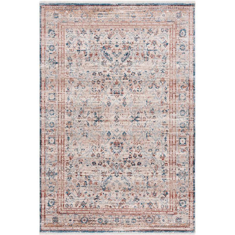 Vintage Persian VTP427 Power Loomed Area Rug - Beige/Rust - 6'x9' - Safavieh.