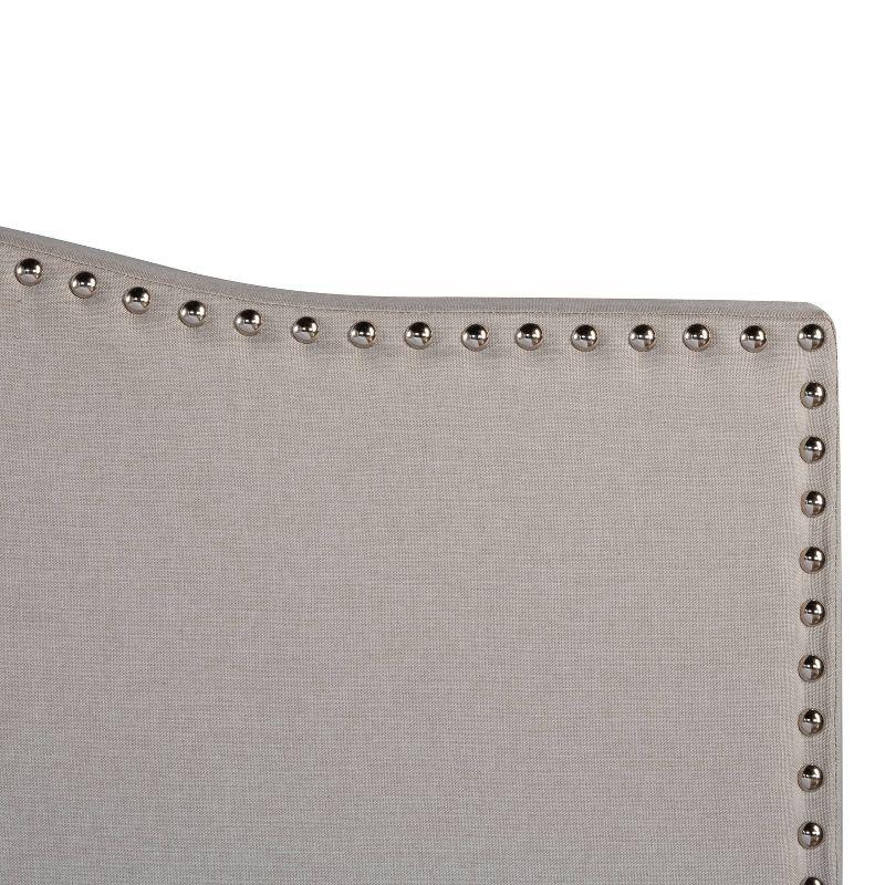 King Kiley Upholstered Storage Bed Gray - Hillsdale Furniture: Polyester, Foam-Filled, Wood Frame, Transitional Style