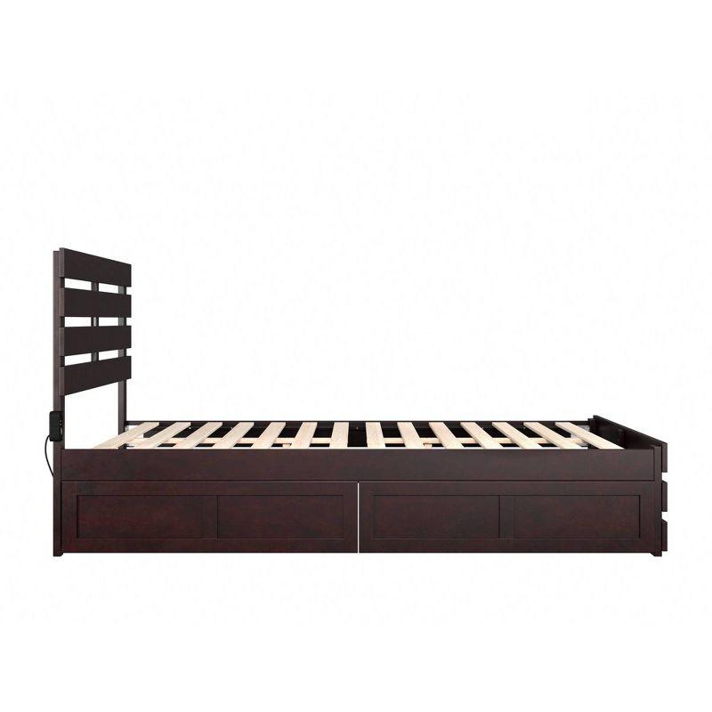 Aaliyah-Skye Solid Wood Slat Storage Bed