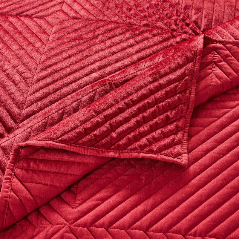 Riviera Velvet Quilted Throw