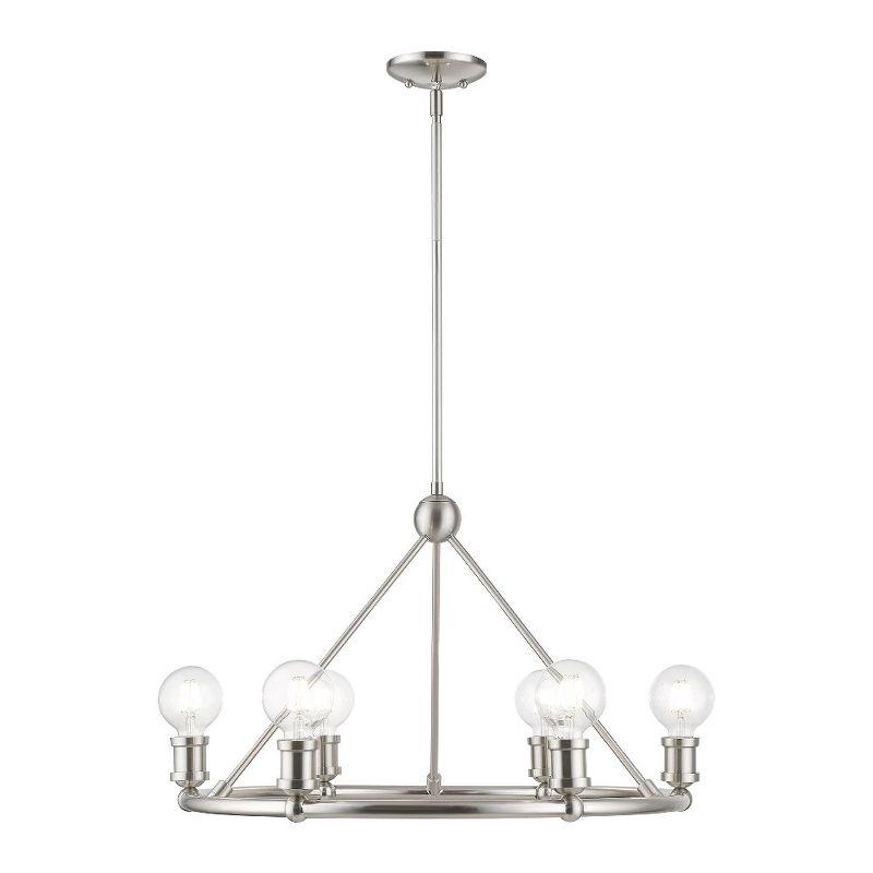 Livex Lighting Lansdale 6 - Light Chandelier in  Brushed Nickel