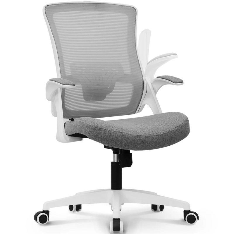 NEO Chair Reclining Mesh Office Chair Swivel Chair w/Adjustable Headrest Lumbar Support,Black/Gray/Beige