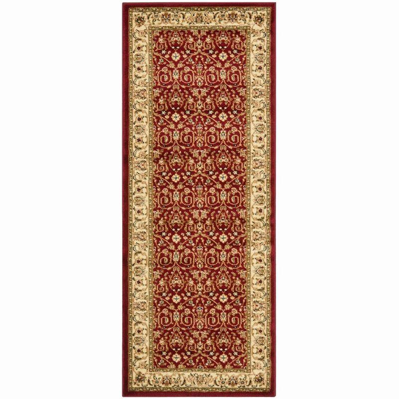 Lyndhurst LNH312 Power Loomed Runner Rug - Red/Ivory - 2'3"x18' - Safavieh.