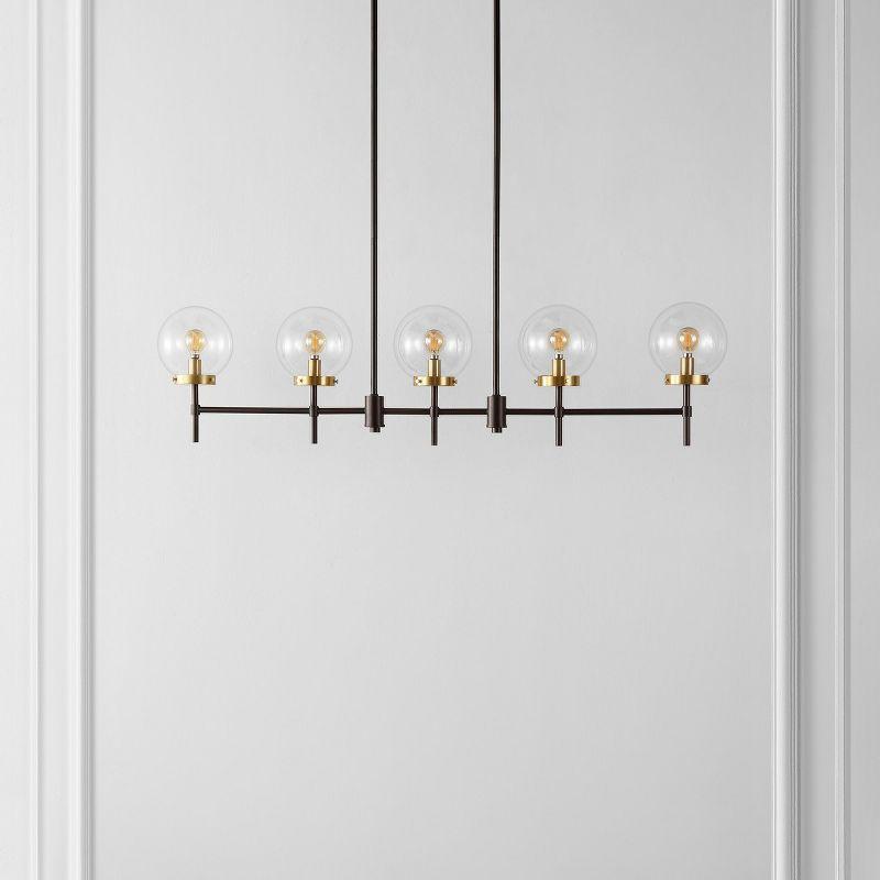 Mylah 5 Light 44.5" Pendant - Oil Rub Bronze - Safavieh.