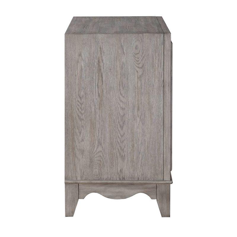 Carbondale Gray Transitional 2-Door Pine Cabinet