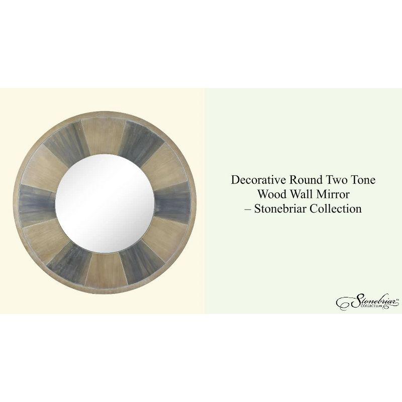 27" Round Rustic Mirror - Stonebriar Collection