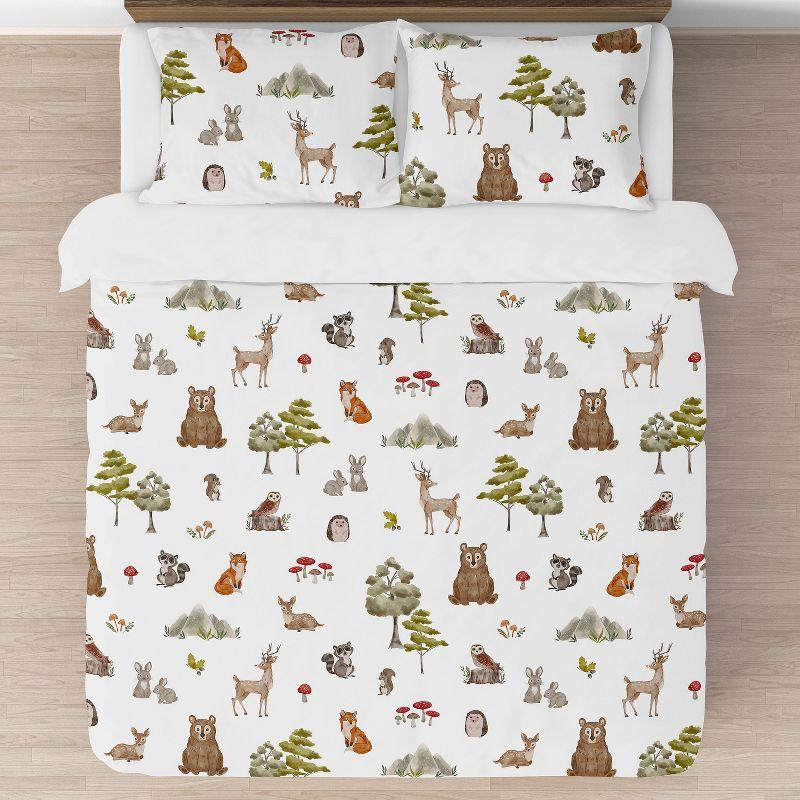 Watercolor Woodland Forest Animals Full / Queen Comforter Set by Sweet Jojo Designs