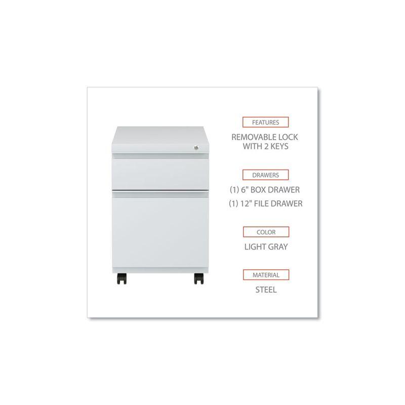 Etros Series 14.87'' Wide 2 -Drawer Mobile Steel File Cabinet