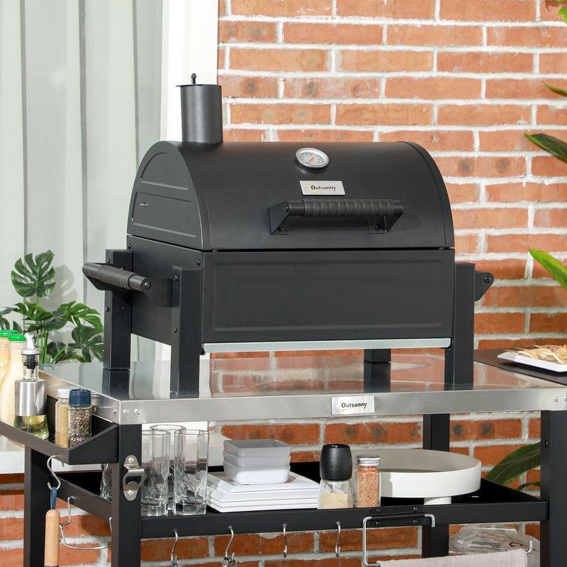 Outsunny 27'' W Portable Charcoal Grill