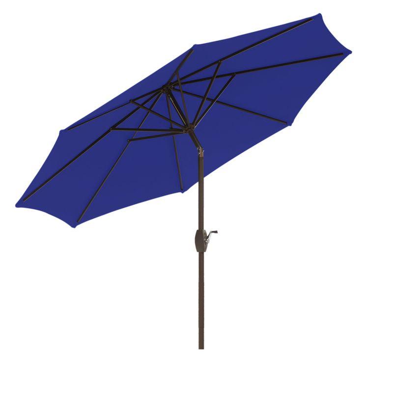 Royal Blue 9 Ft Tilting Patio Umbrella with Polyester Canopy