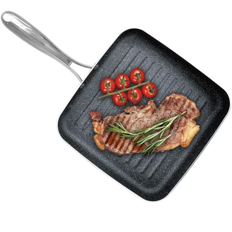 Granitestone 10.5" Nonstick Square Grill pan