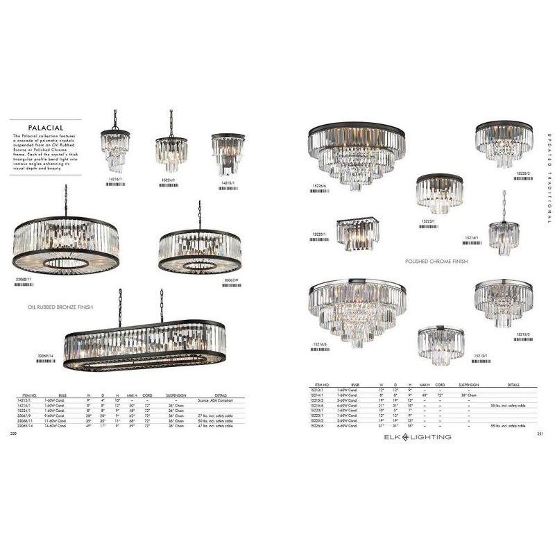 Elk Home Palacial 6 - Light Chandelier in  Polished Chrome