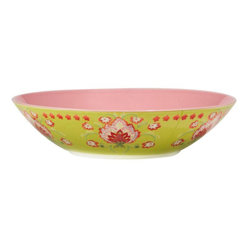 Francesca Multicolor Ceramic Floral Soup and Cereal Bowls, Set of 4