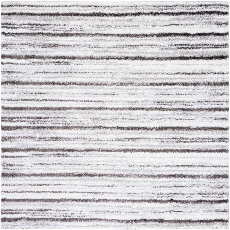 Berber Shag BER565 Power Loomed Area Rug - Gray/Dark Gray - 7'x7' - Safavieh.