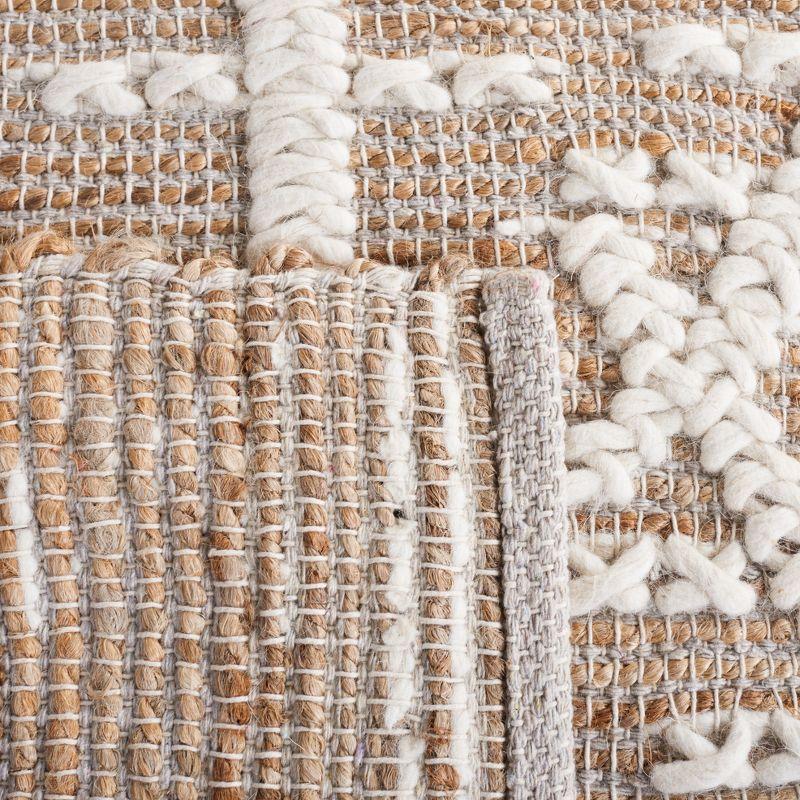 Natural Fiber NFB377 Hand Woven Area Rug - Natural/Ivory - 6'x6' - Safavieh.