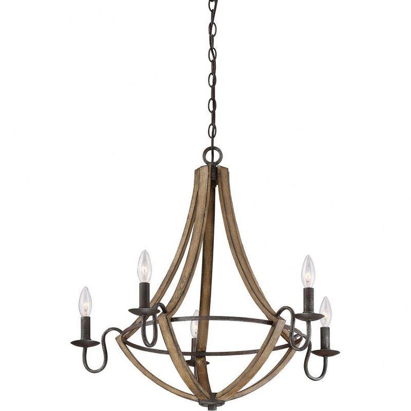 Quoizel Lighting Shire 5 - Light Chandelier in  Rustic Black