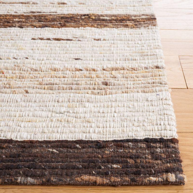 Marbella Elegance 5' x 8' Hand-Loomed Wool & Synthetic Rug in Brown & Beige